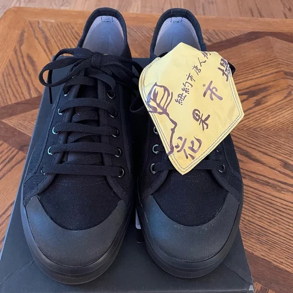 NWT RAF Simon’s Adidas Spirit Low Asymm Black Sneakers, Size 9M
